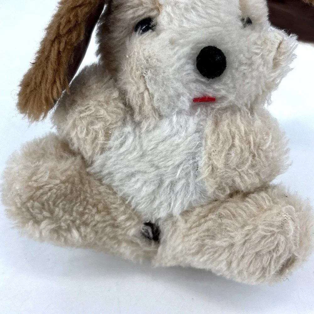 Vintage Gund 1976 Creation Plush Dog‎ Puppy Tan Brown Tongue Out Sits Animal 5